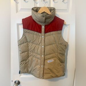 OBERMEYER Sand Storm Tan CARSON DOWN INSULATED Winter VEST Womens Size Medium